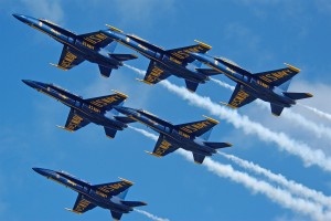 Blue Angels Fly Over